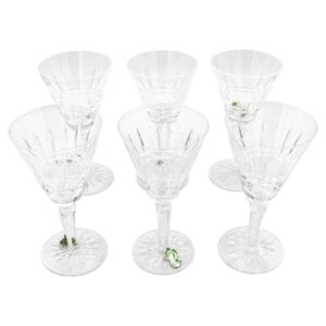 WG-2796az: Circa 1970 Set of 6 Glenmore by Waterford White Wine Glasses