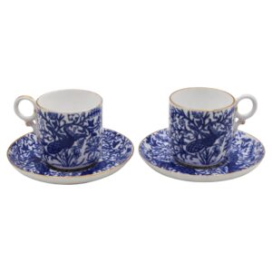 WCI-9130z: Circa 1878-1890 Pair of Demitasse Cups and Saucers by Royal Crown Derby