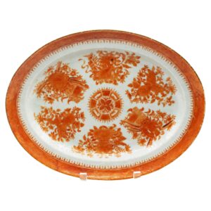 WCI-9165z: Circa 1830 Chinese Export Porcelain Orange Fitzhugh Platter