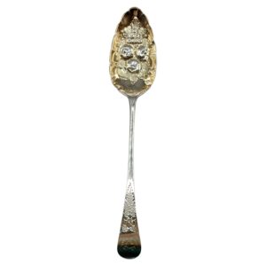 WSI-10350: 1789 English Sterling Silver and Gilt Dessert Spoon by Charles Hougham