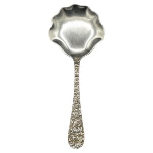 WSI-10376z: 1892 Rose Pattern Sterling Silver Bon Bon Spoon by Stieff