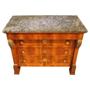 WCH-1005: Circa 1805-1815 Empire Period French Marble Top Commode