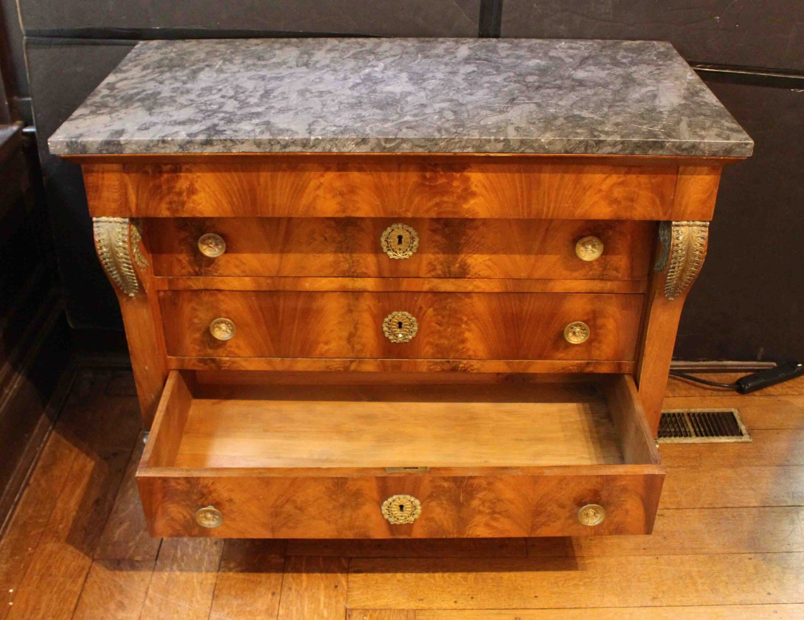 WCH-1005: Circa 1805-1815 Empire Period French Marble Top Commode - Image 3