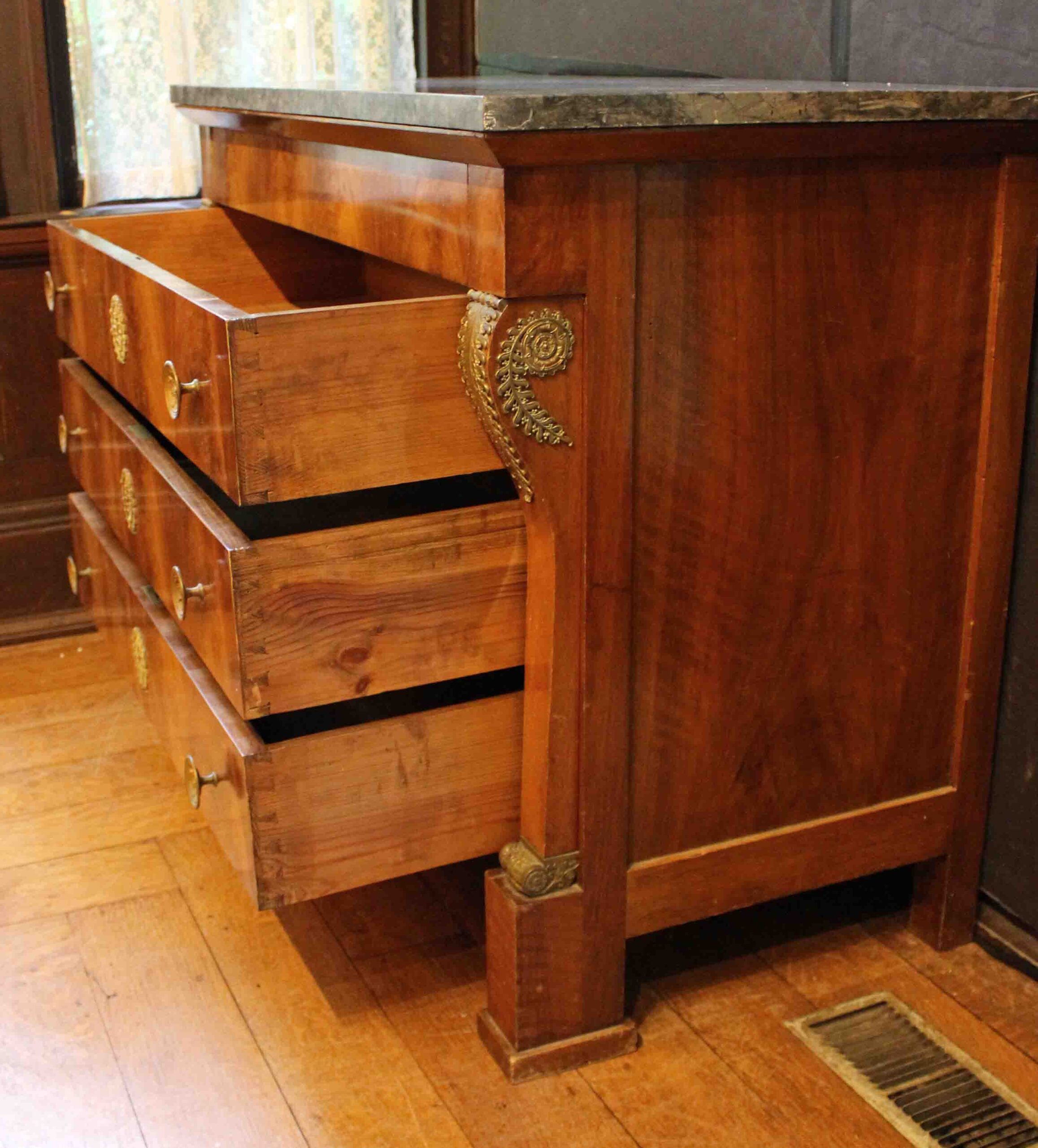 WCH-1005: Circa 1805-1815 Empire Period French Marble Top Commode - Image 7