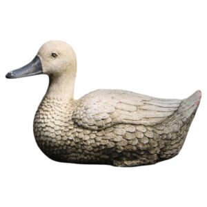 WDG-585: Circa 1950s English Terracotta Painted Duck Garden Ornament