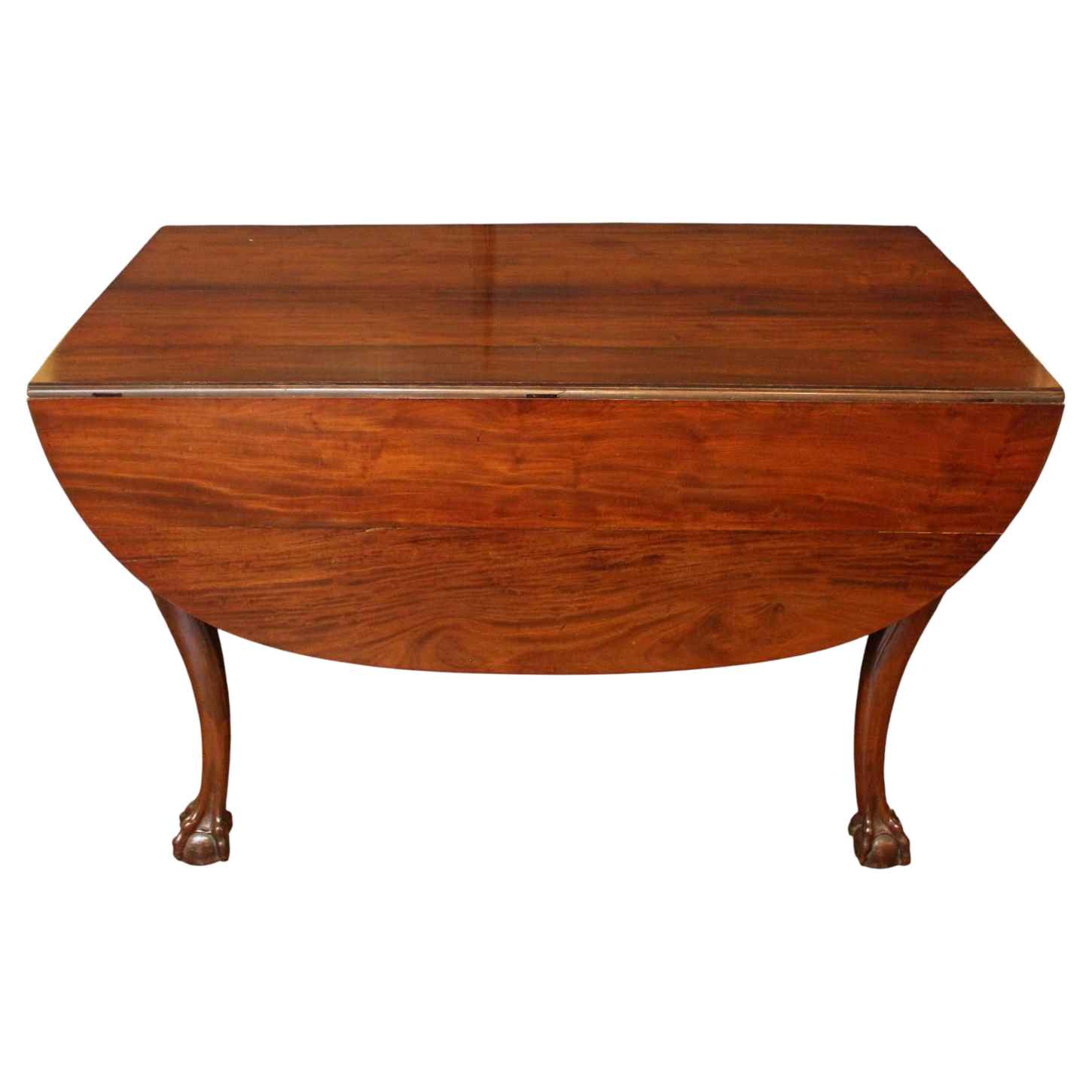WDT-519z: Circa 1730-50 Irish Drop-Leaf Mahogany Table