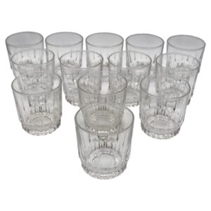 WG-2976z: c. 1980s Set of Twelve Plus One Whiskey Tumbler Glasses