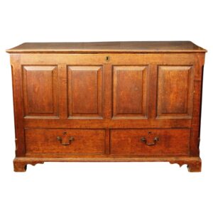 Circa 1765-80 English George III Period Oak Mule Chest