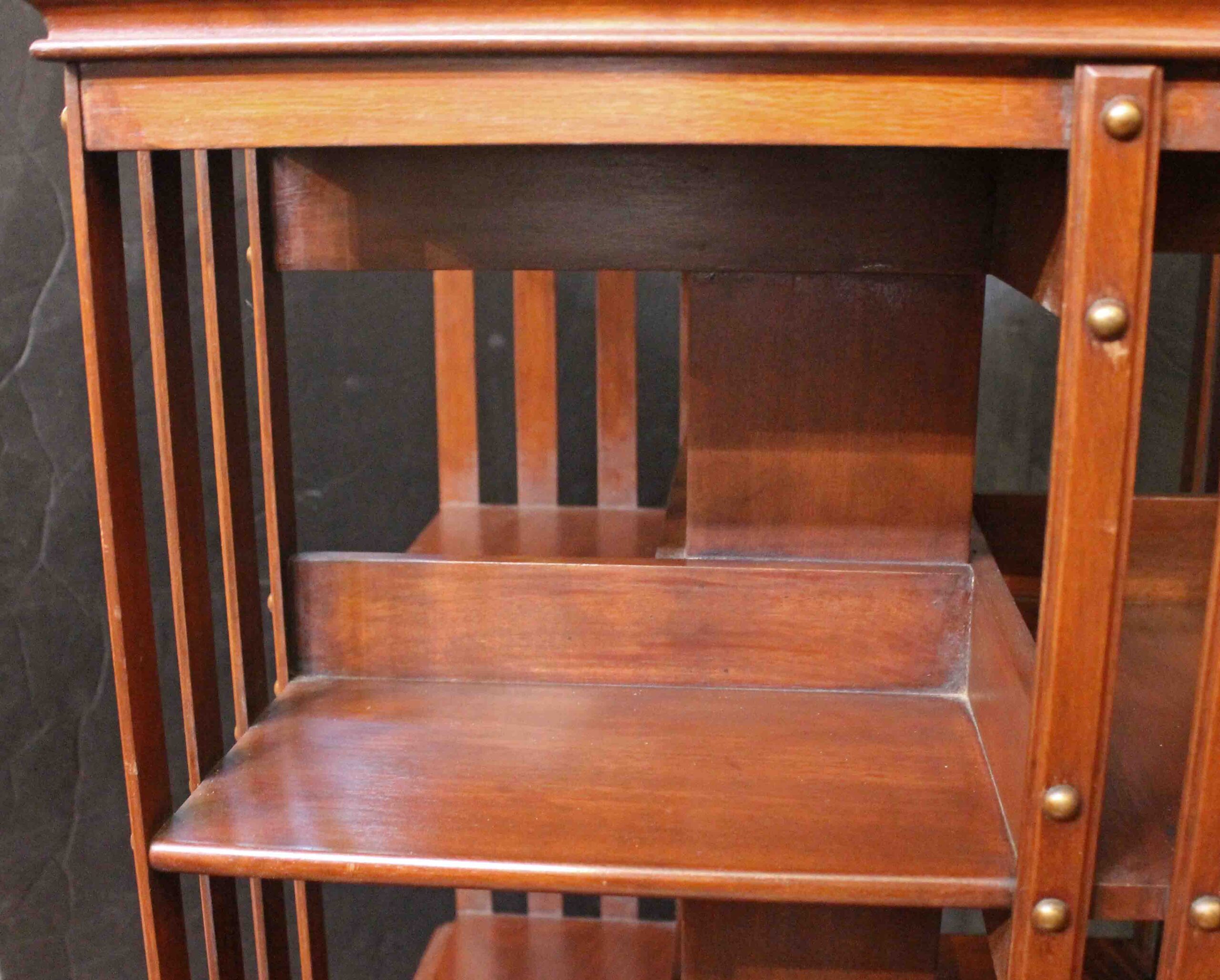 WOF-2655: Early 20th Century English Mahogany Revolving Bookcase - Image 5