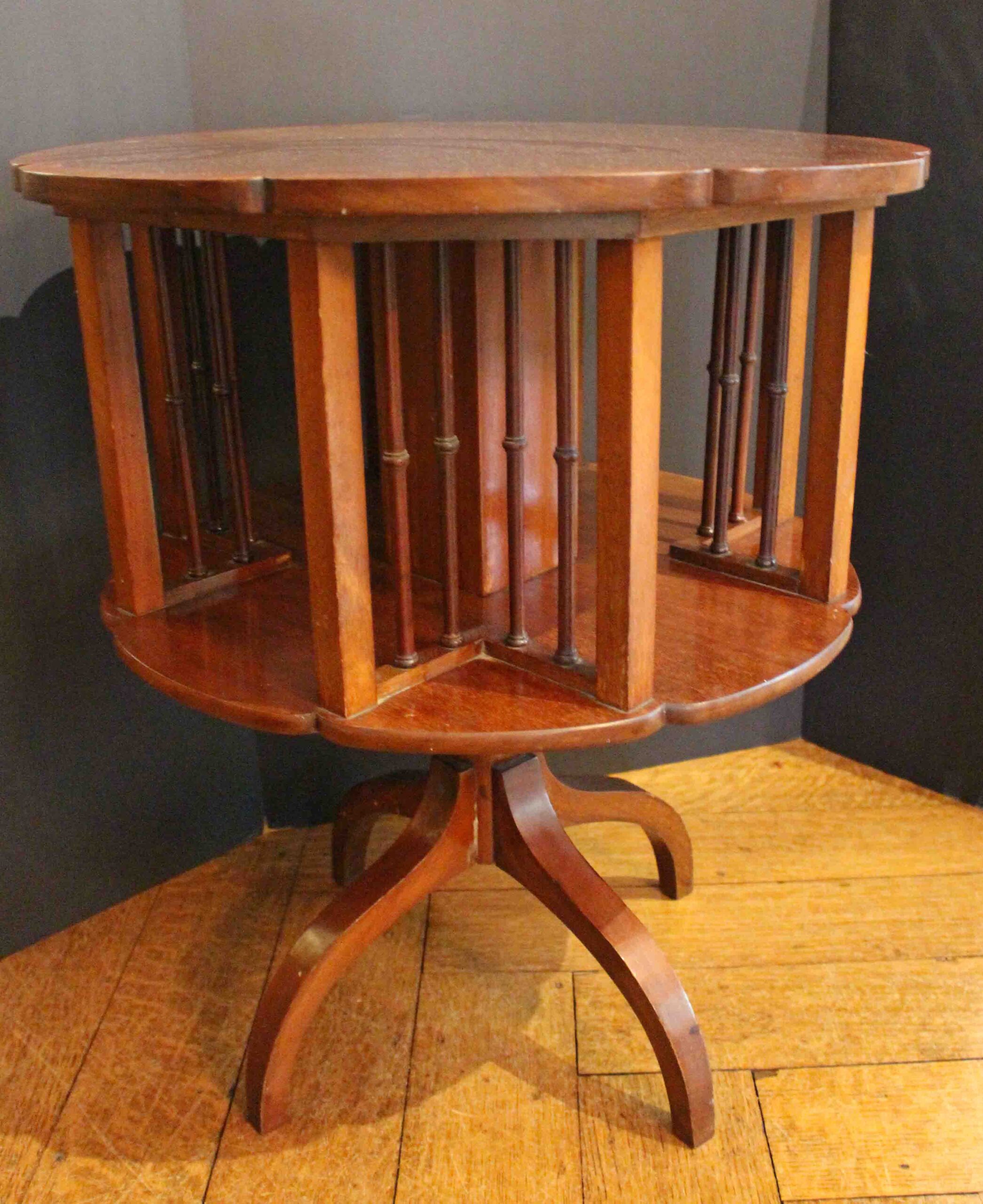 WOT-2685: Early 20th Century English Revolving Bookcase Side Table - Image 2