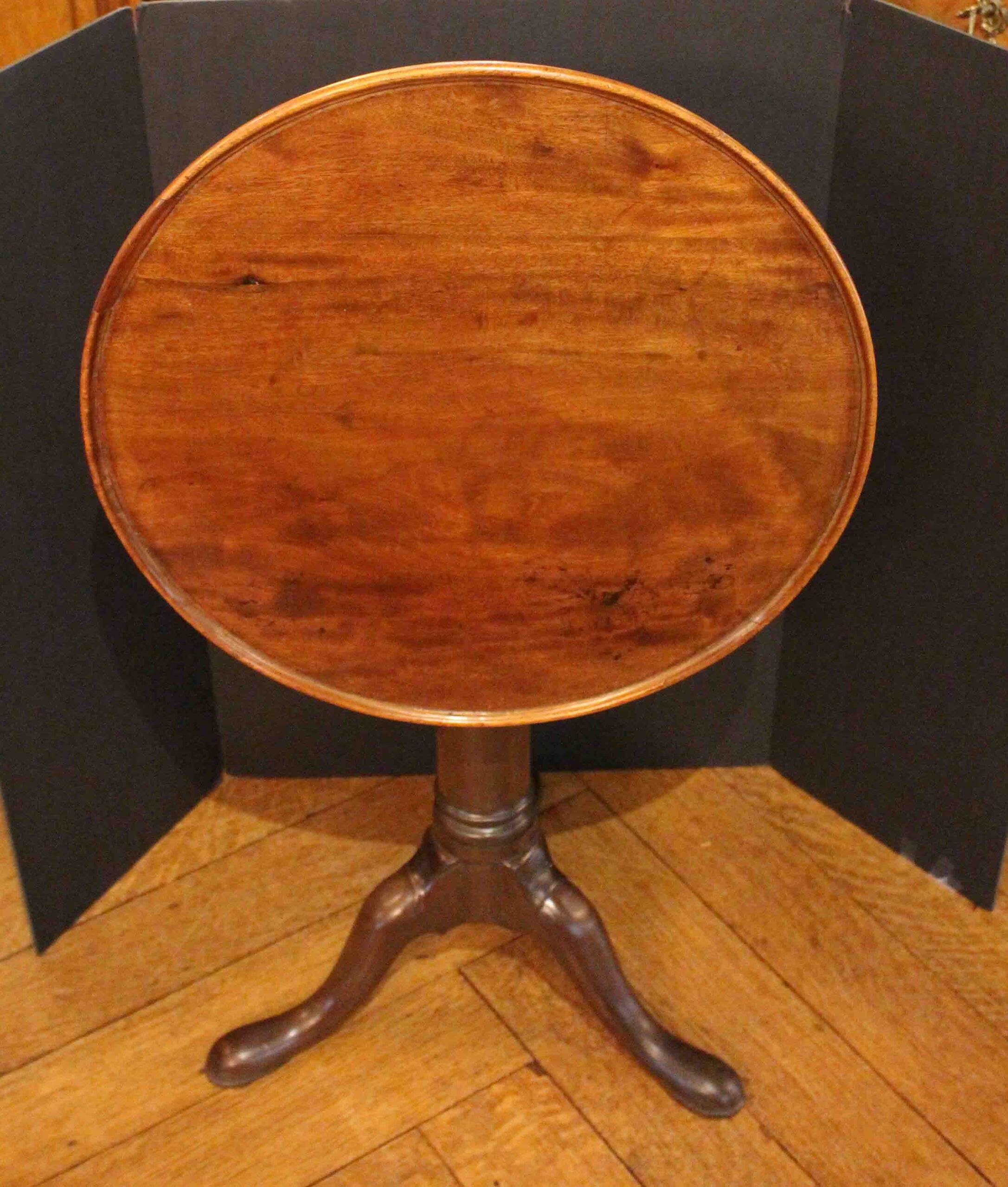 WOT-2692: Circa 1750 English George II Period Small Tilt-Top Table - Image 2