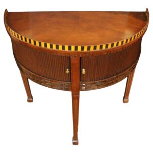 WOT-2697: Circa 1800 Dutch Neoclassical Demilune Side or Console Table