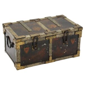 WB-1575: Circa 1907-1909 English Huntley & Palmer's "Iron Chest" Biscuit Tin Box