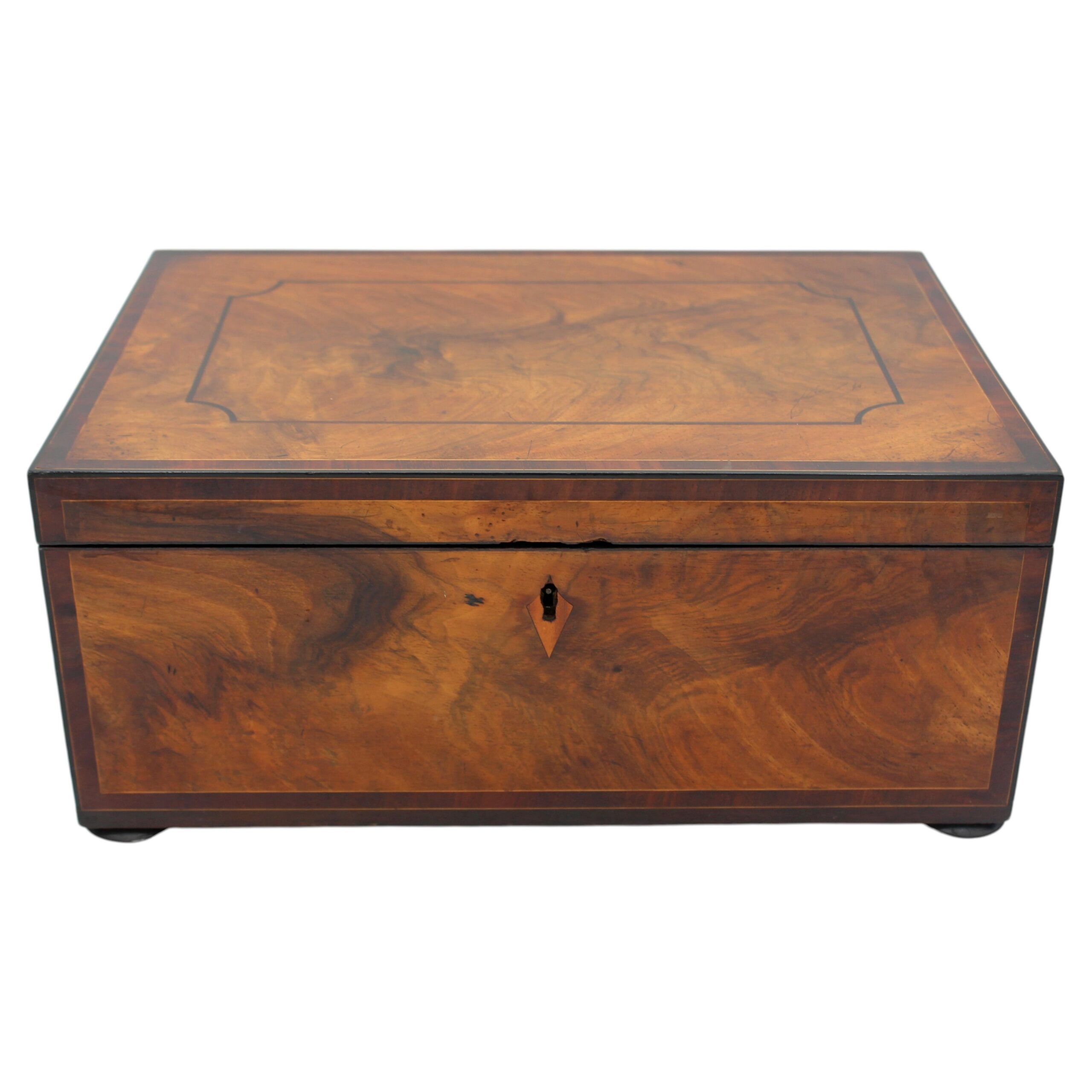 WB-1581: Circa 1780-1800 English George III Work Box