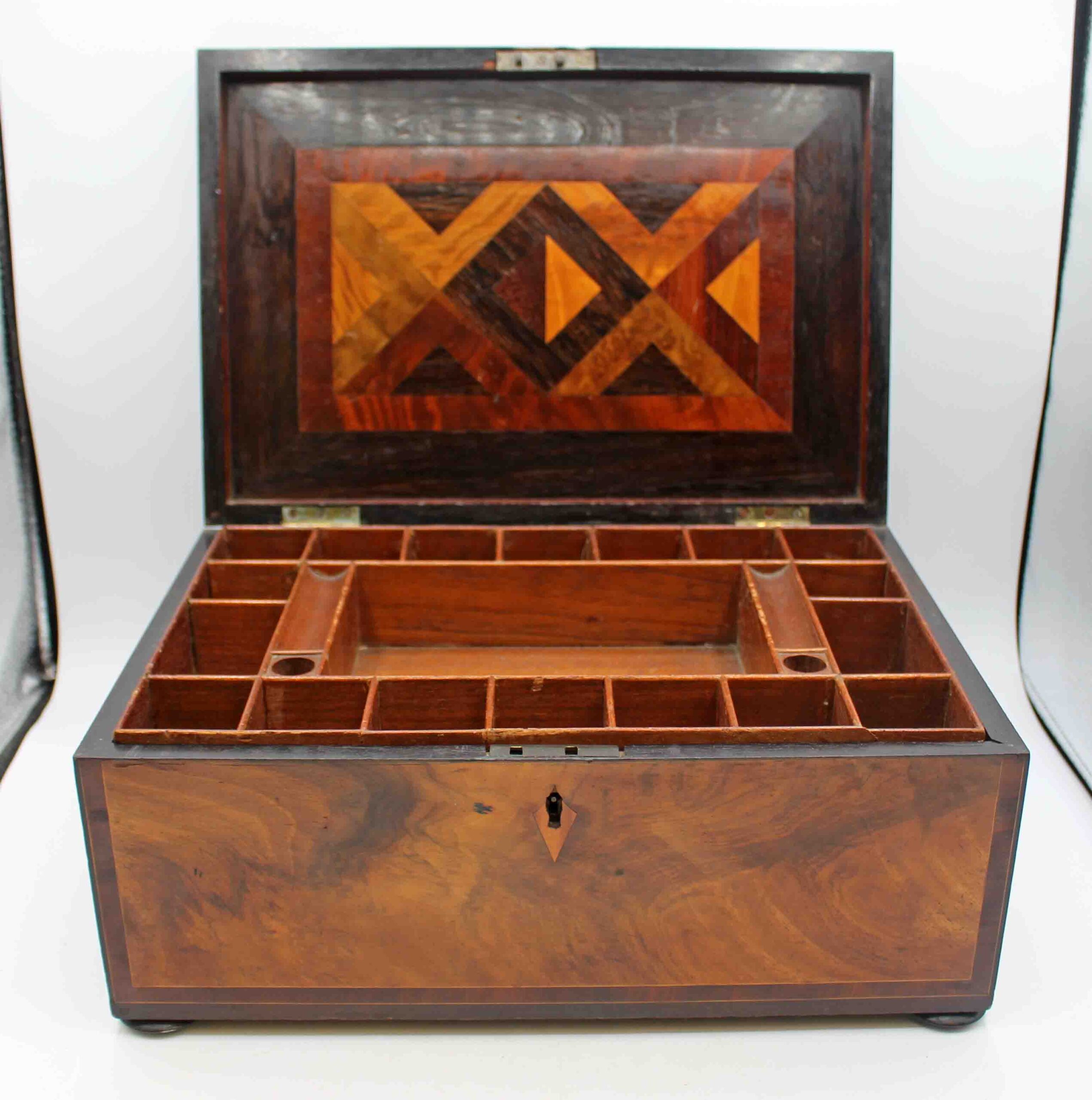 WB-1581: Circa 1780-1800 English George III Work Box - Image 2