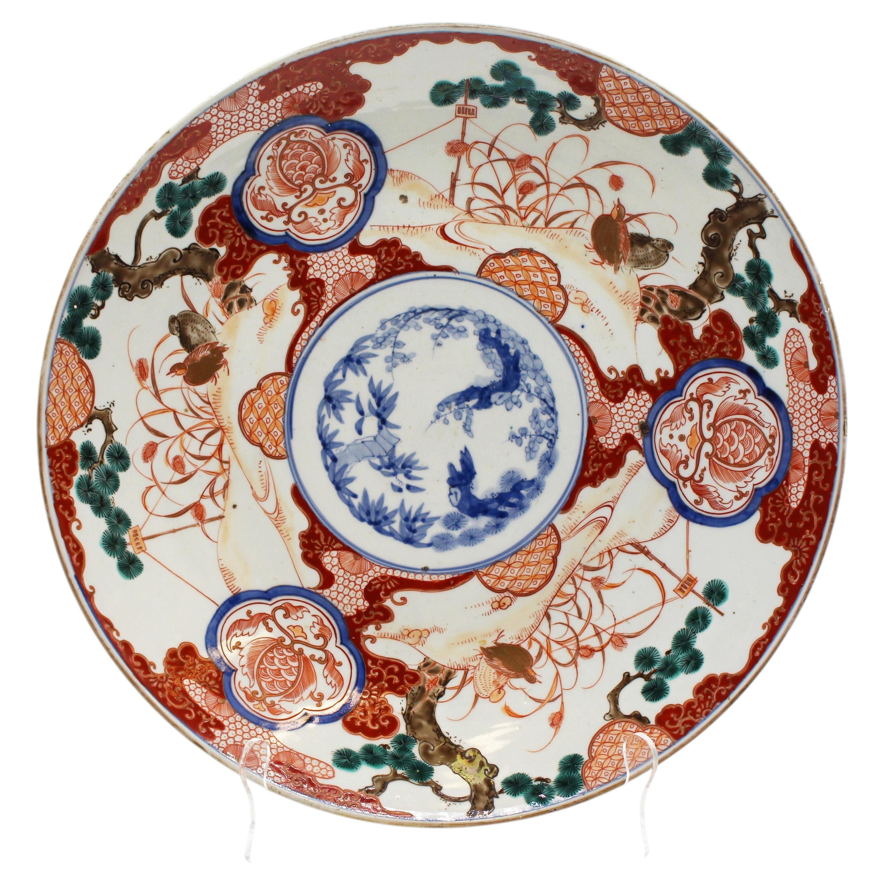 WCI-8344: Imari Charger Featuring the Three Friends of Winter