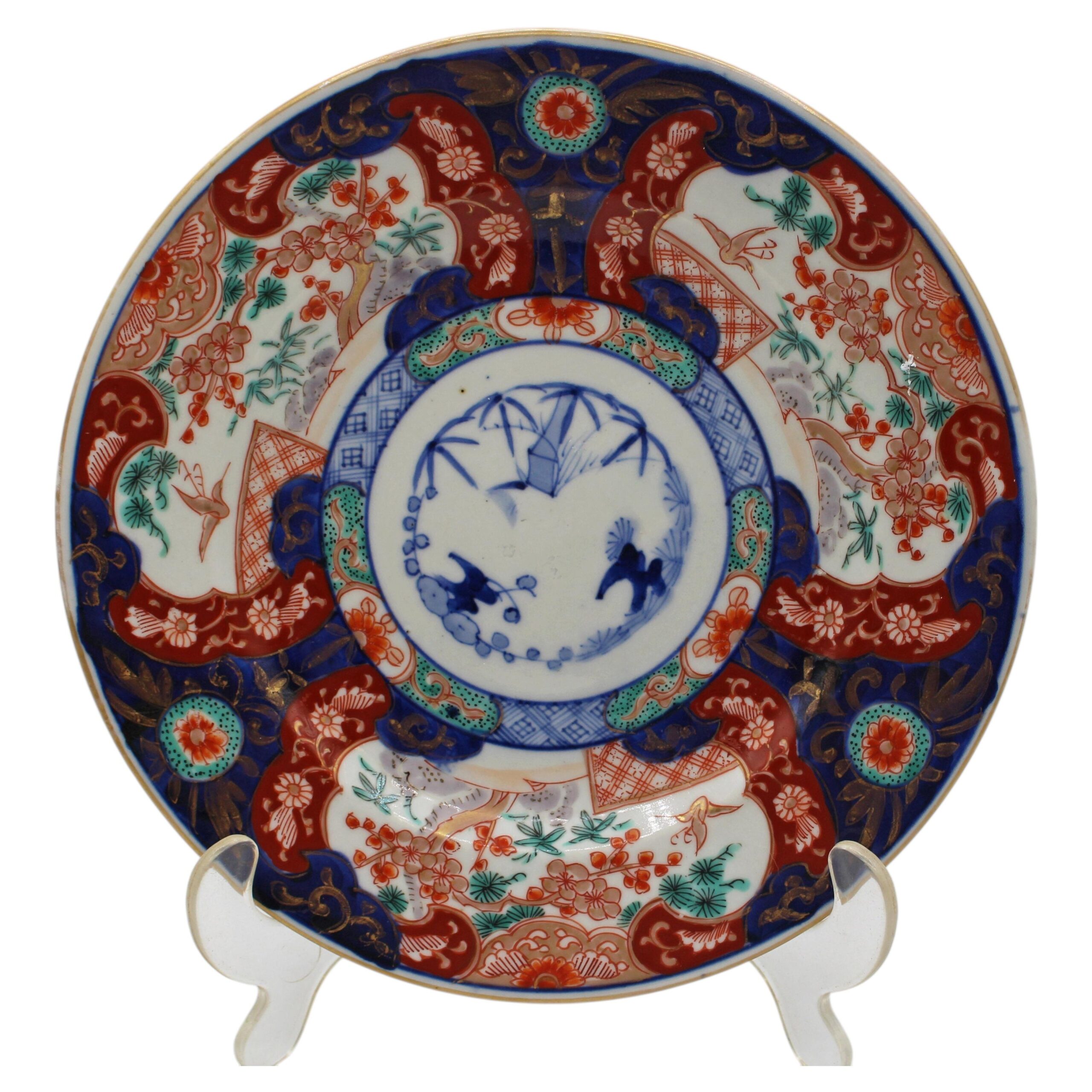 WCI-8957: Circa 1860 Japanese Imari Plate