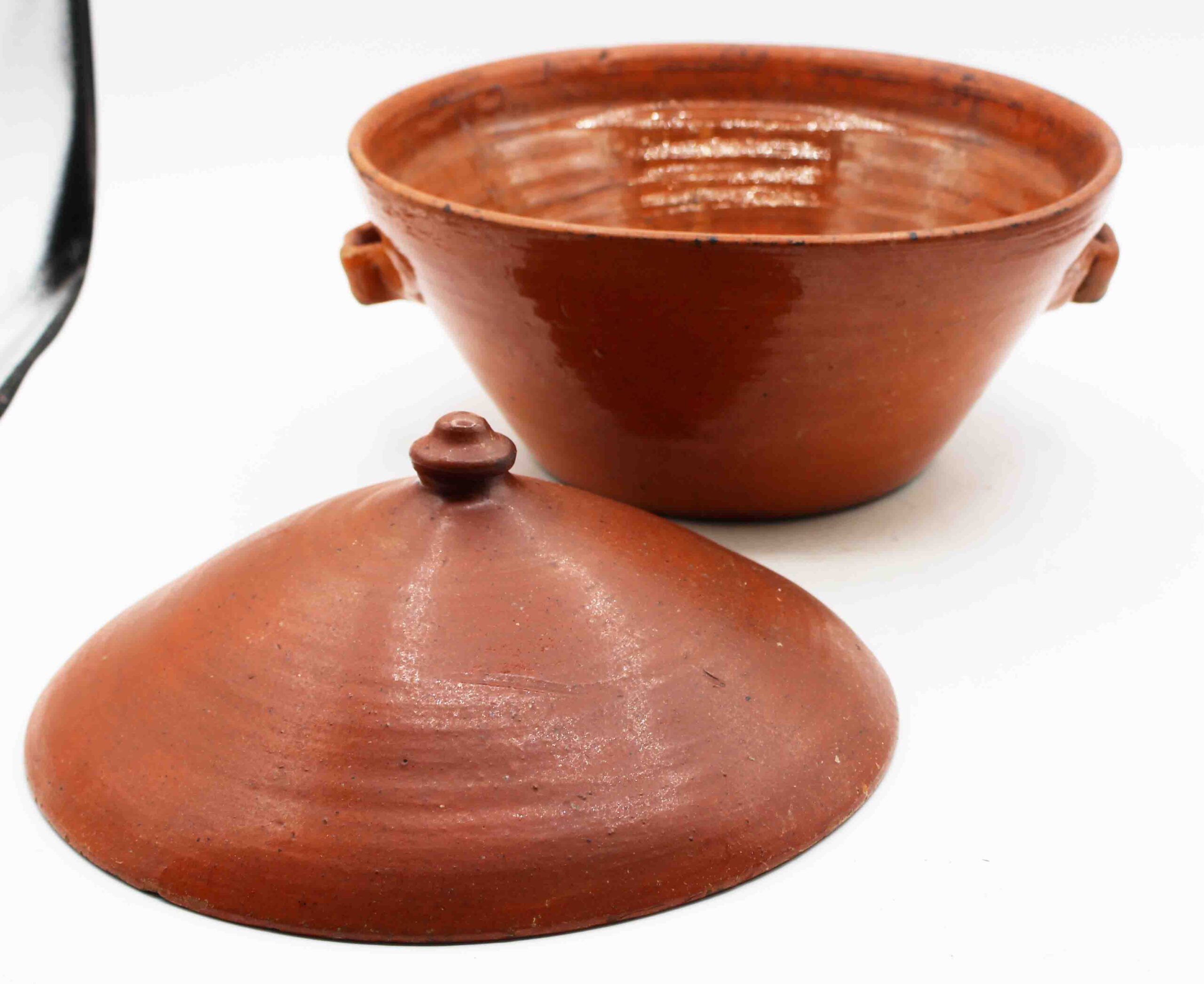 WCI-9108z: Circa 1930s American Ben Owen I Large Pottery Covered Bowl - Image 2