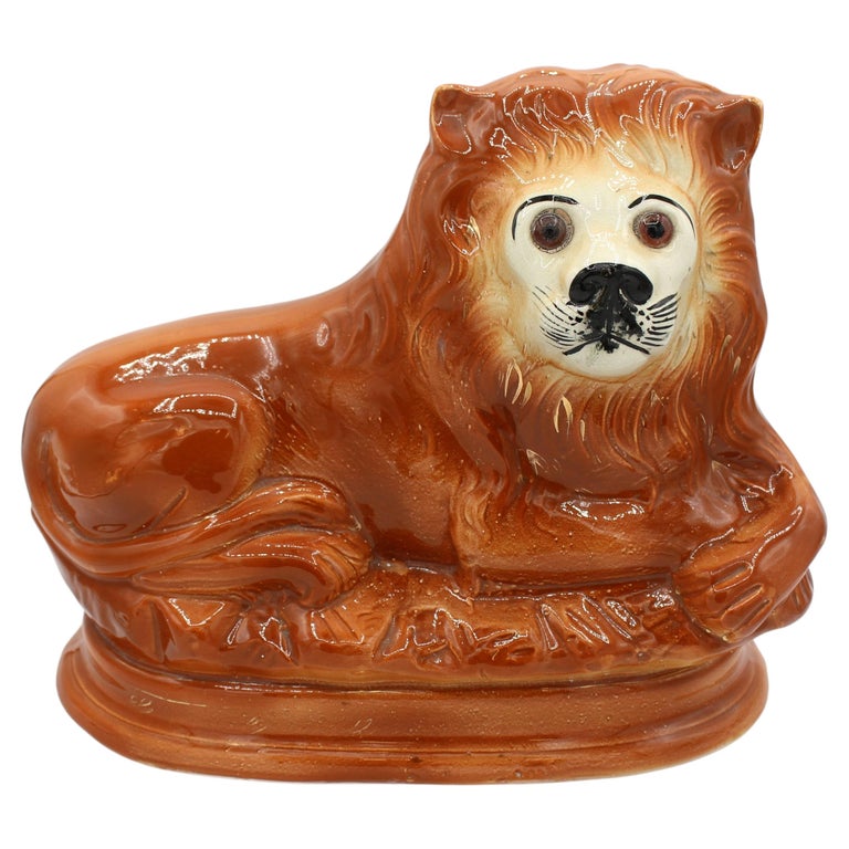 WCI-9237: Last Quarter 19th Century Scottish Recumbent Lion Figure