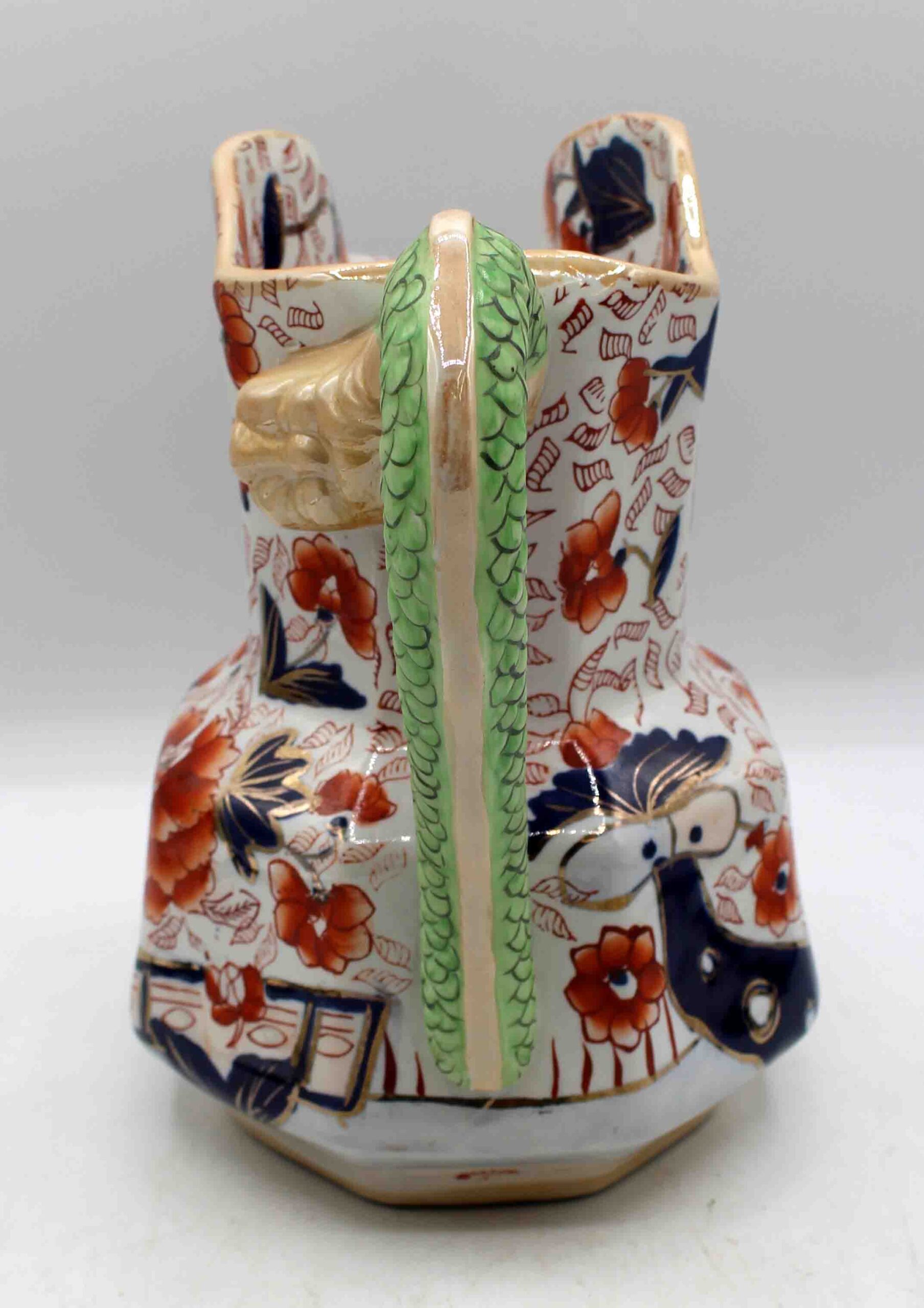 WCI-9263: English Early 20th Century Mason's Ironstone Hydra Handle Pitcher - Image 2