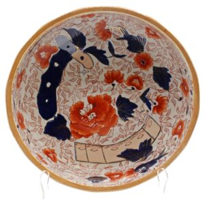 WCI-9264: Early 20th Century Large English Mason's Ironstone Imari Influence Bowl