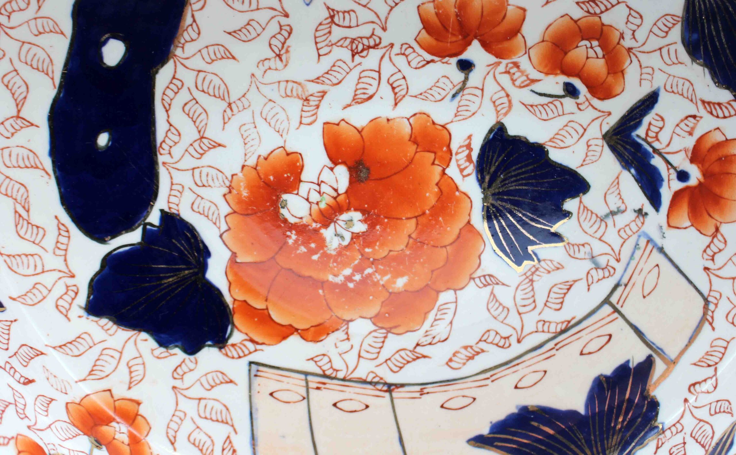 WCI-9264: Early 20th Century Large English Mason's Ironstone Imari Influence Bowl - Image 2
