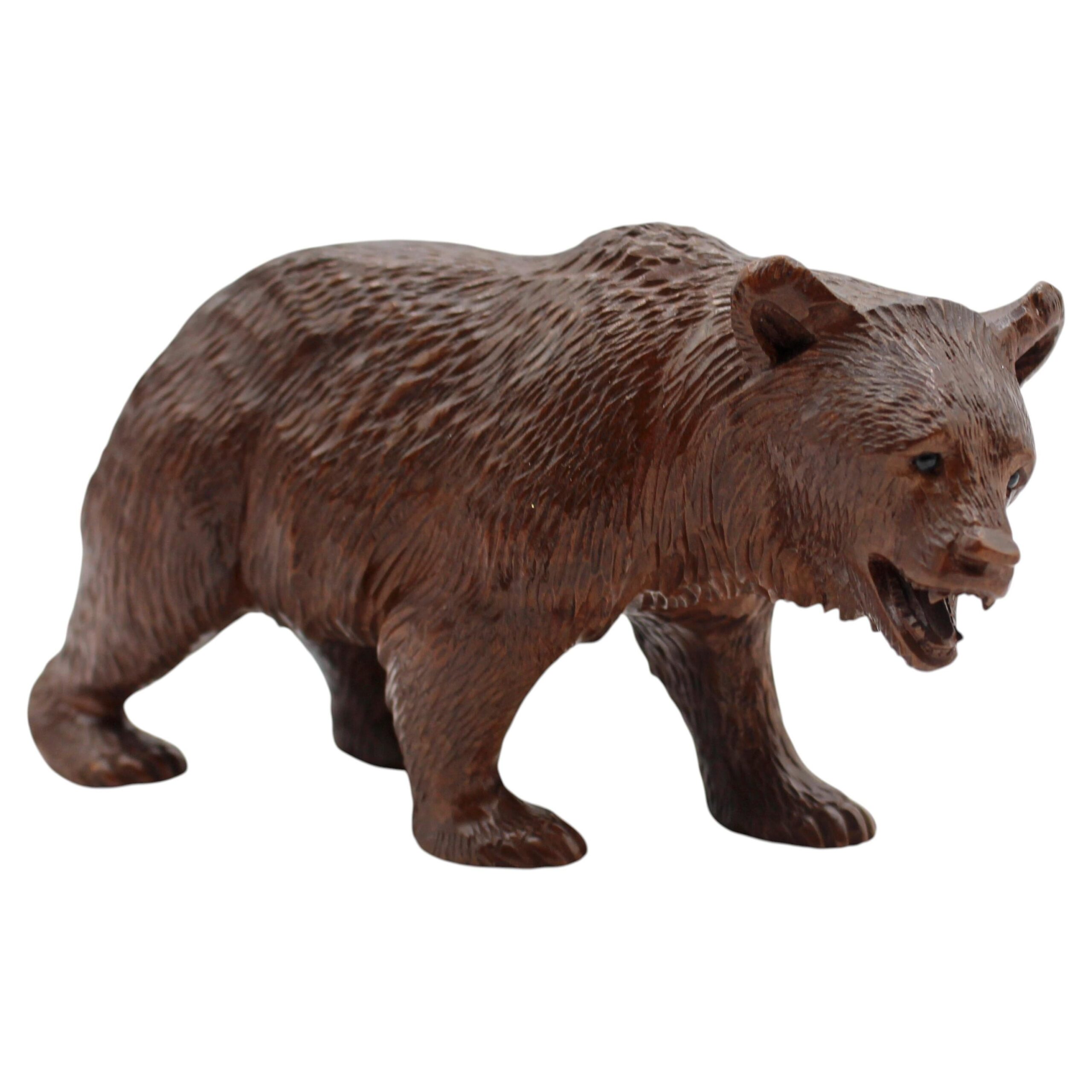 WCO-3825: Circa 1900 Swiss Small-Medium Size Strolling Black Forest Bear