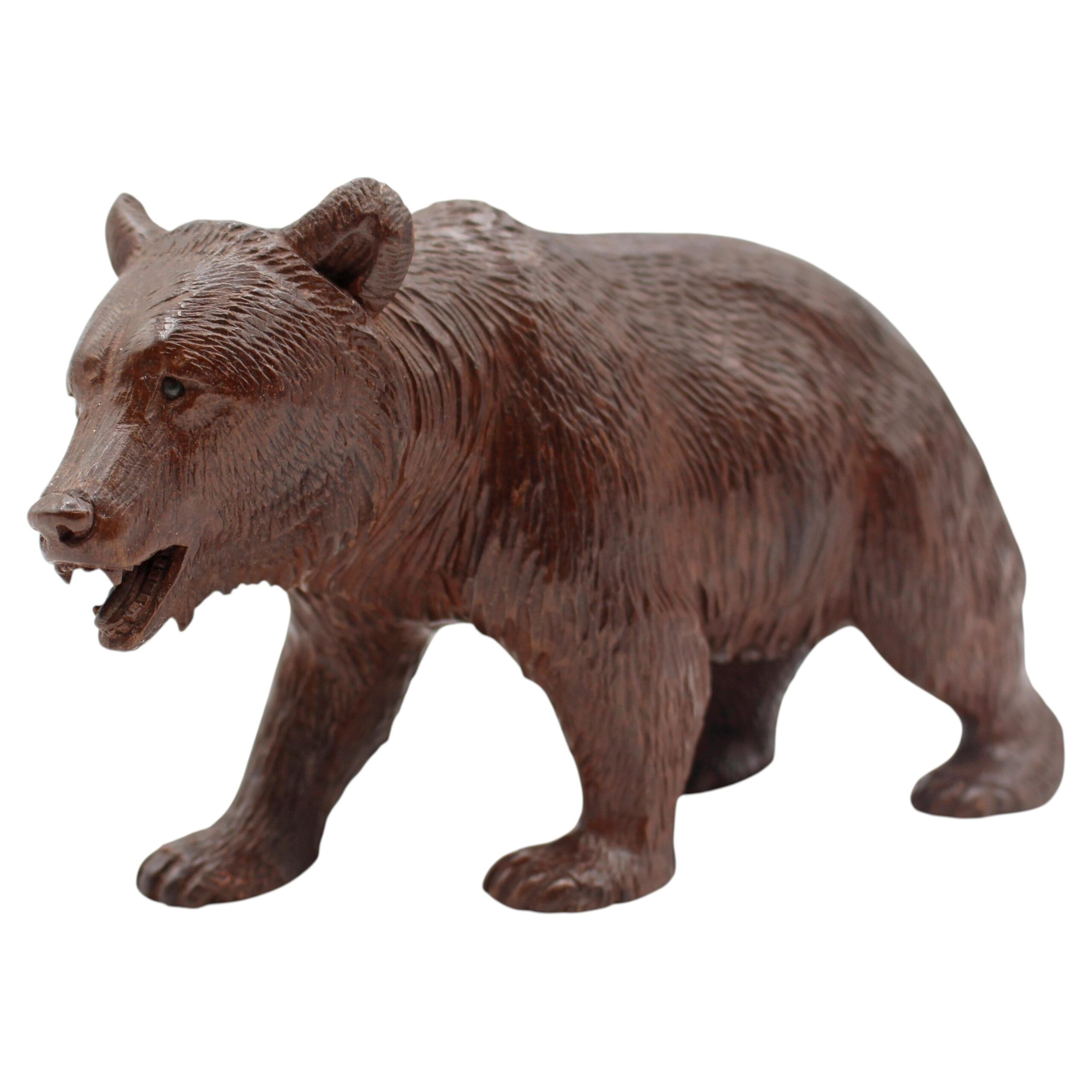 WCO-3828: Circa 1900 Swiss Small-Medium Size Strolling Black Forest Bear