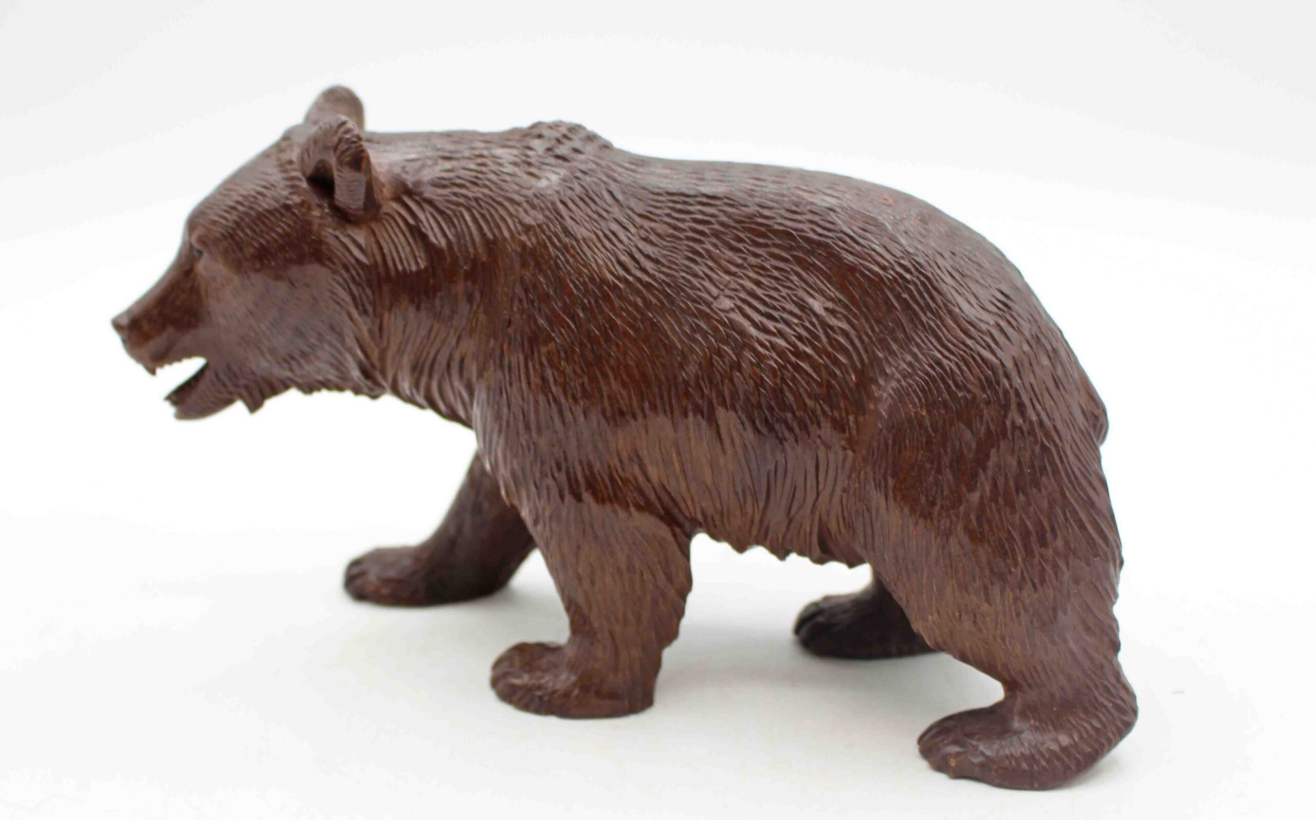 WCO-3828: Circa 1900 Swiss Small-Medium Size Strolling Black Forest Bear - Image 2