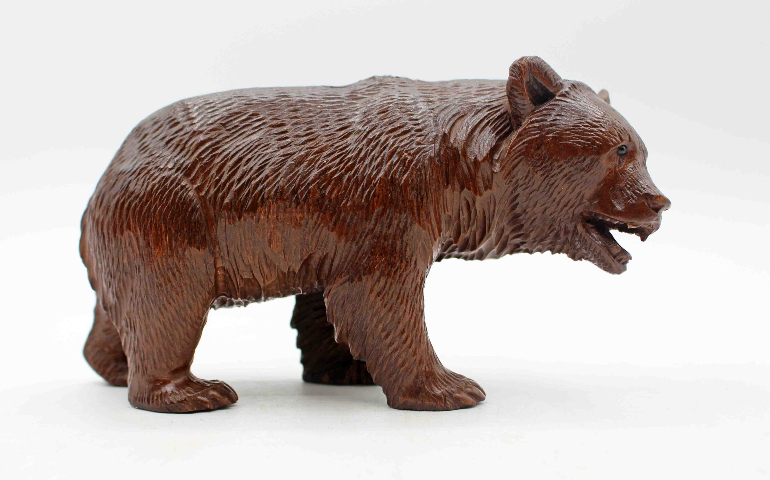 WCO-3829: Circa 1900 Swiss Small-Medium Size Strolling Black Forest Bear - Image 2