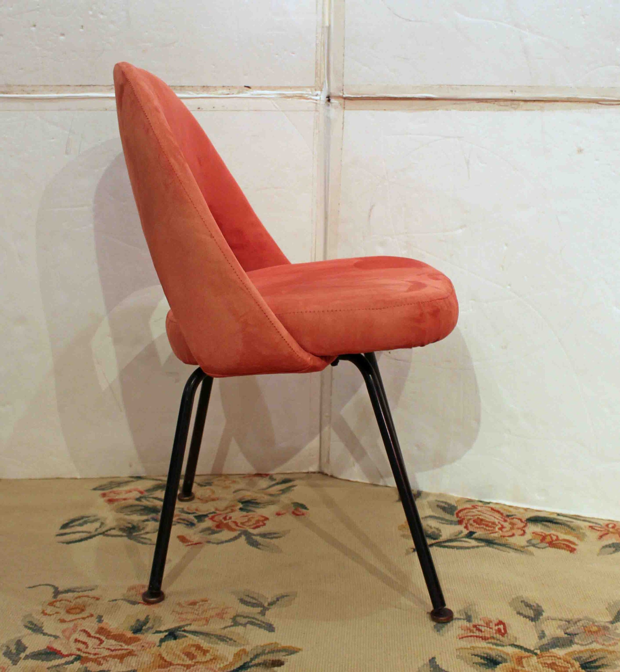 WDC-606z: Circa 1960 Set of Six Eero Saarinen Executive Side Chairs - Image 3