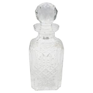 WG-2981: Circa 1900 Anglo-Irish Square Shaped Decanter With Stopper