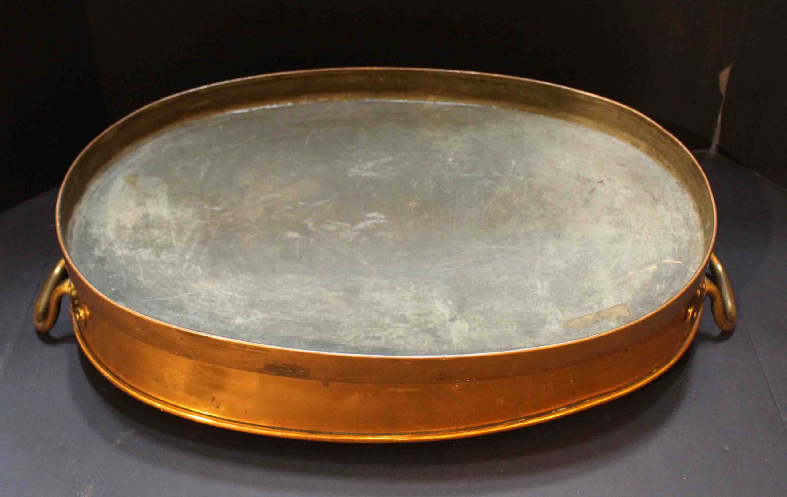 WMI-3842: Mid-19th Century English Oval Copper Fisher Boiler With Brass Handles - Image 4