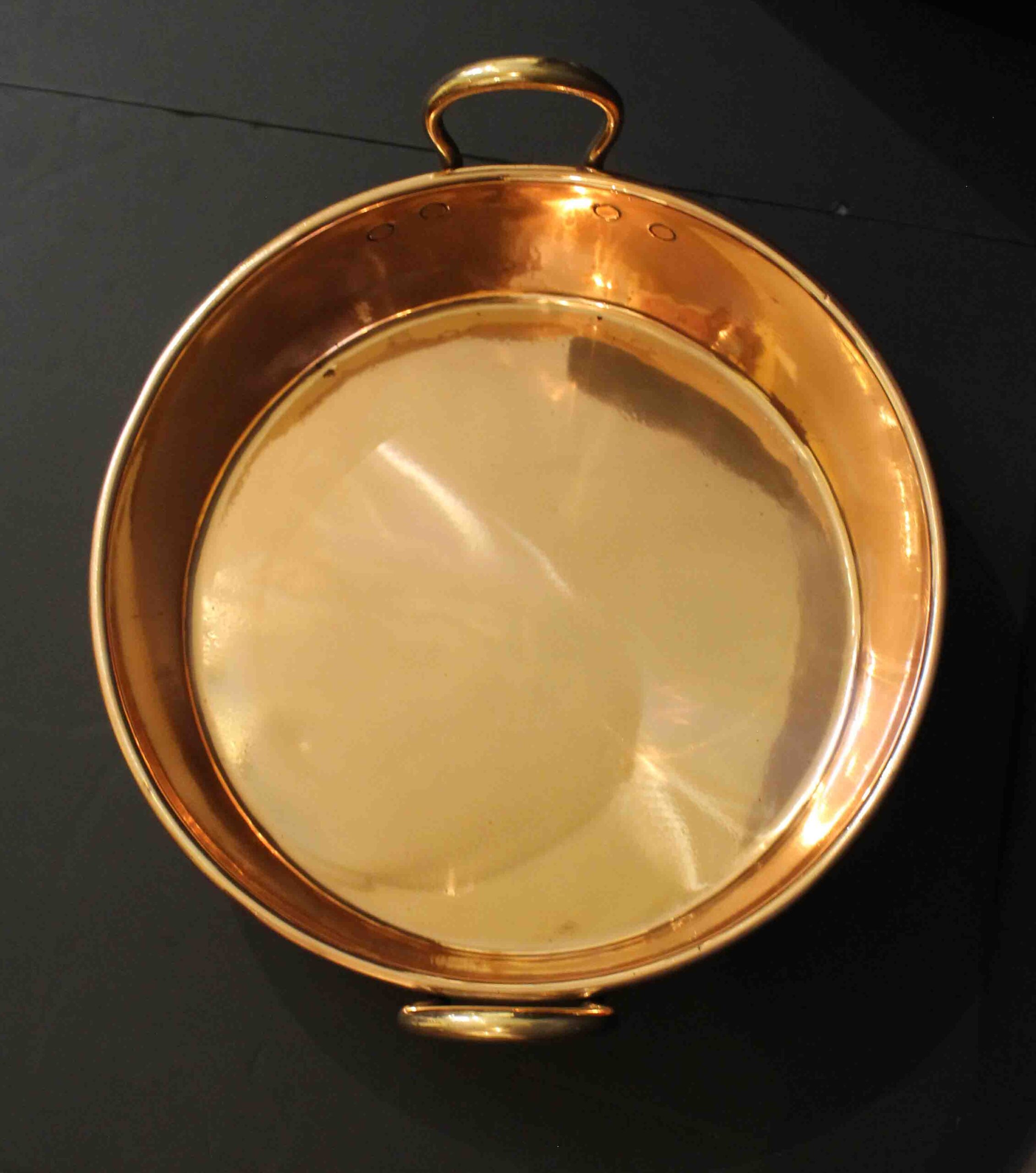 WMI-3843: Mid-19th Century English Copper & Brass Jelly Pan - Image 3