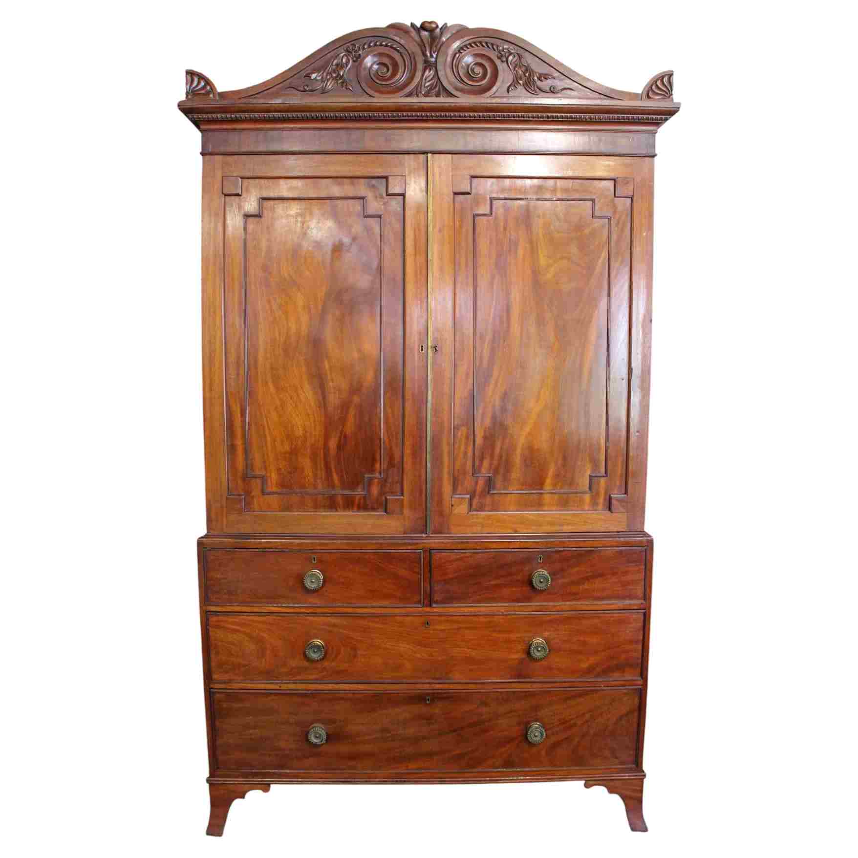 WOF-2664: Circa 1815 English Regency Period Linen Press