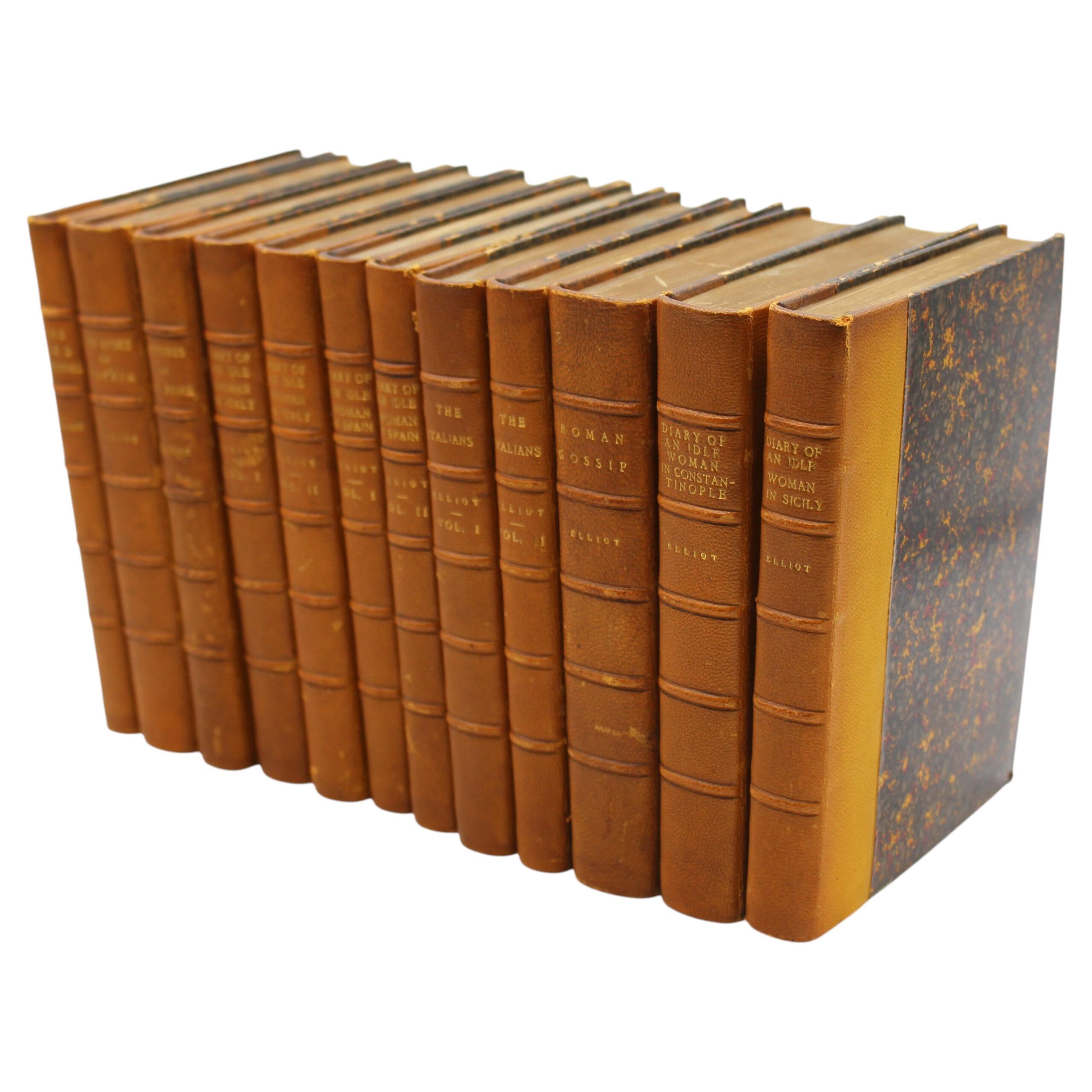 WBK-300z: Set of 12 Frances Elliot Novels Published in Leipzig From 1872-1896