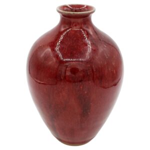 WCI-9113z: Pottery Sang De Boeuf Glaze Vase by Travis Owen in 2013