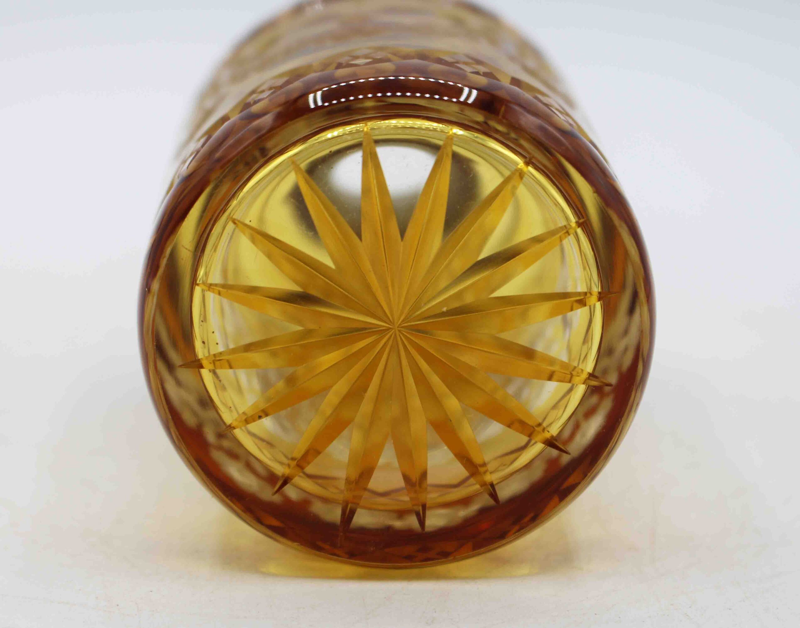 WG-3000z: Circa 1920s Czech Gilt Brass & Cut Glass Perfume Bottle - Image 3