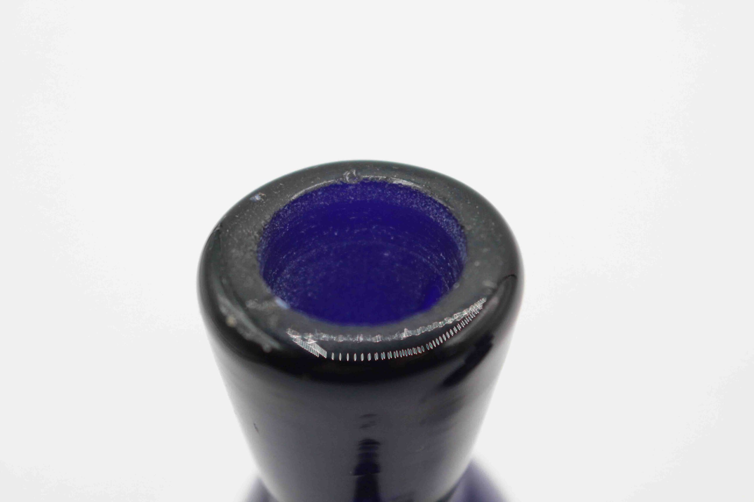 WG-3010z: Circa 1950s Likely Danish Assembled Pair of Cobalt Glass Perfume Bottles - Image 4