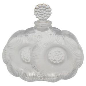 WG-3014z: C. 1945-77 "Deux Fleurs" French Perfume Bottle by Lalique