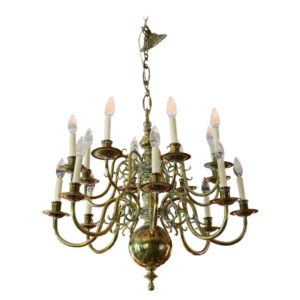 WL-1582z: Late 19th-Early 20th Century Dutch Baroque Taste Chandelier