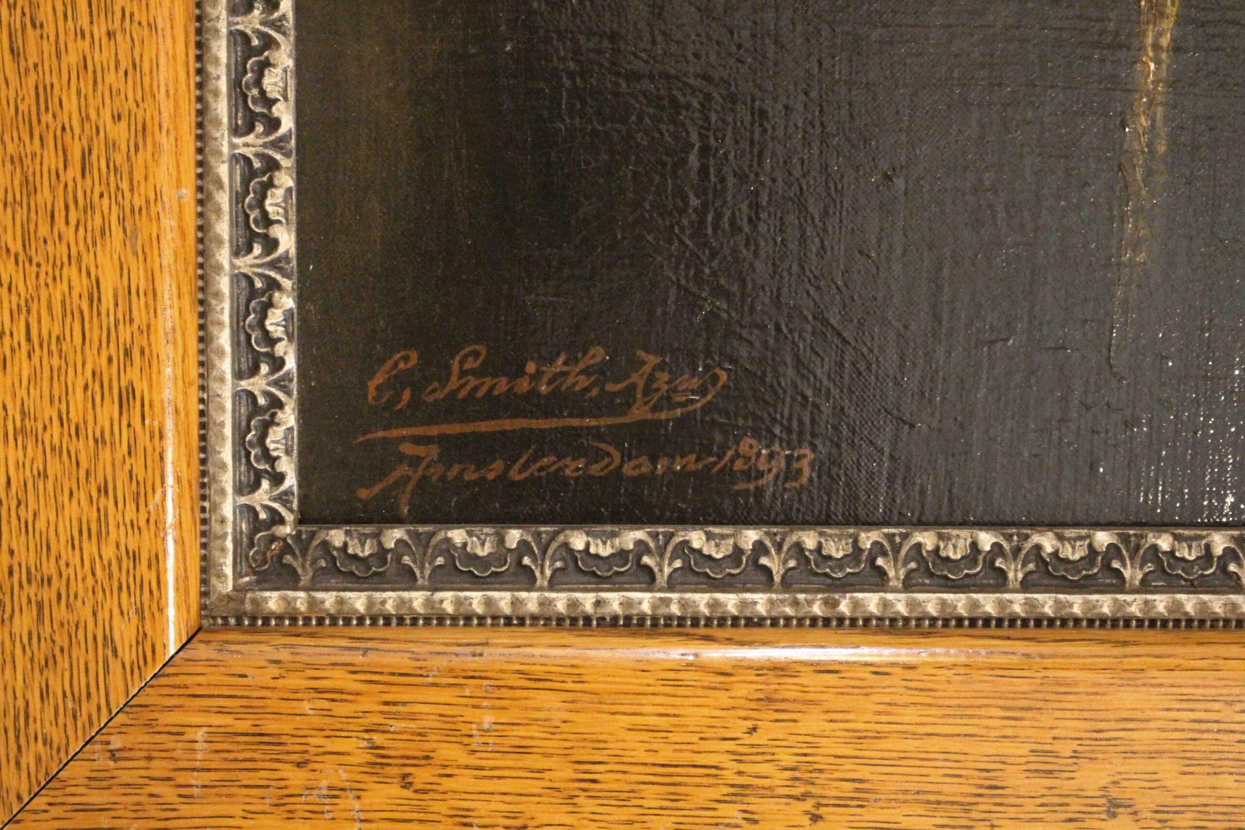 WP-2666z: Pair of portraits painted in Amsterdam in 1893 by C. Smith - Image 4