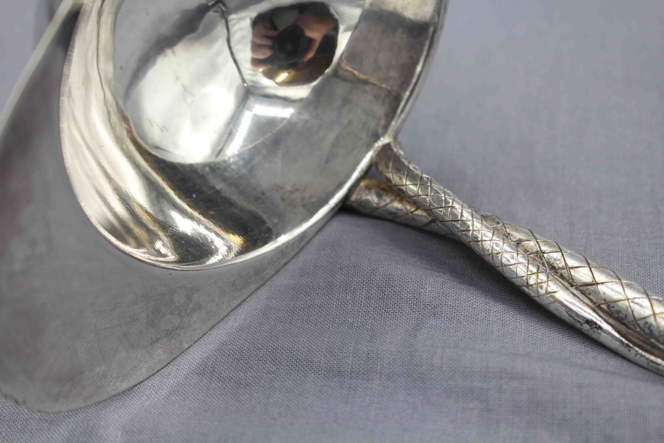 WSI-10394: Vintage, Silverplate Horse Racing Punch Ladle - Image 4