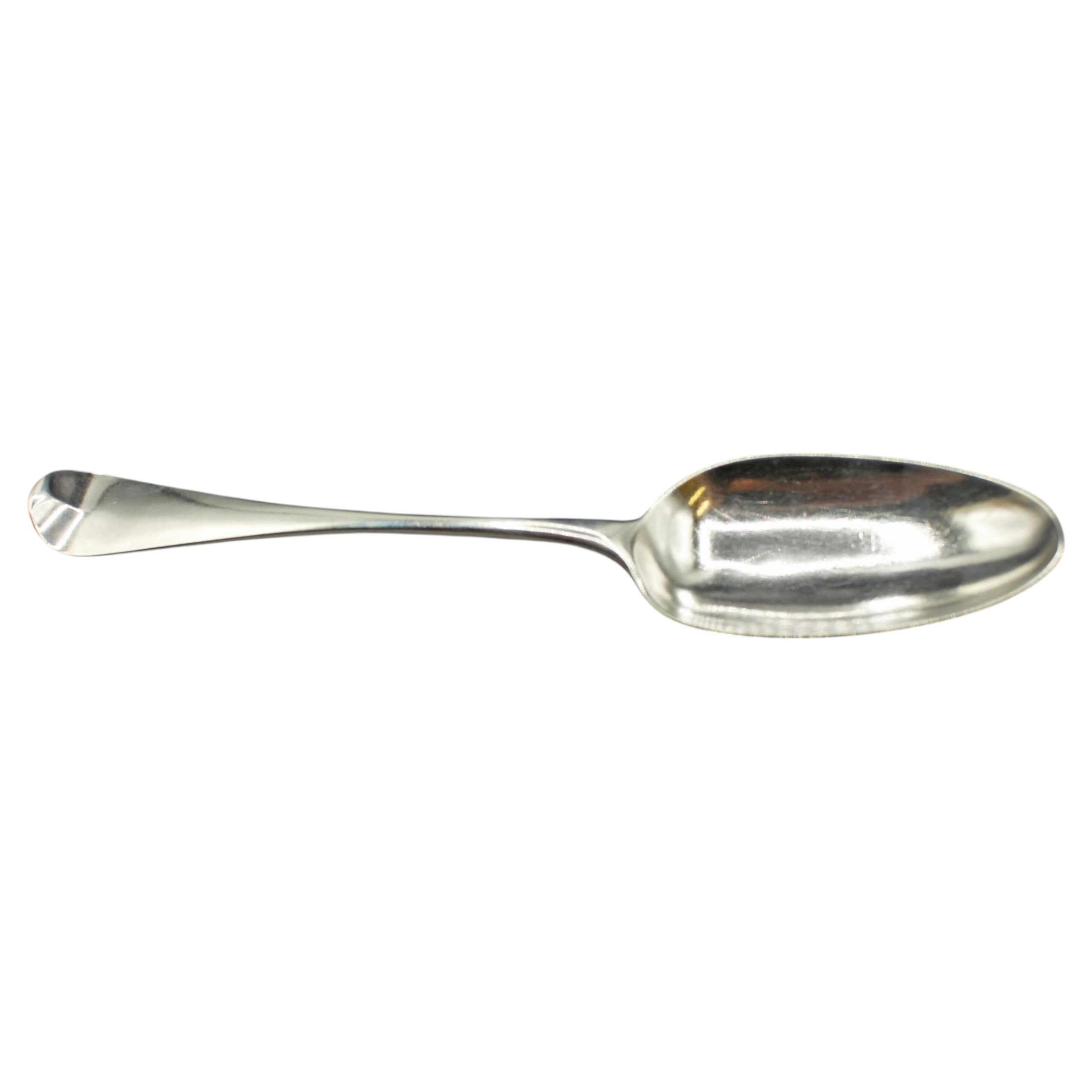 WSI-10432: 1755 London Sterling Silver Hanoverian Pattern Tablespoon by John Cafe