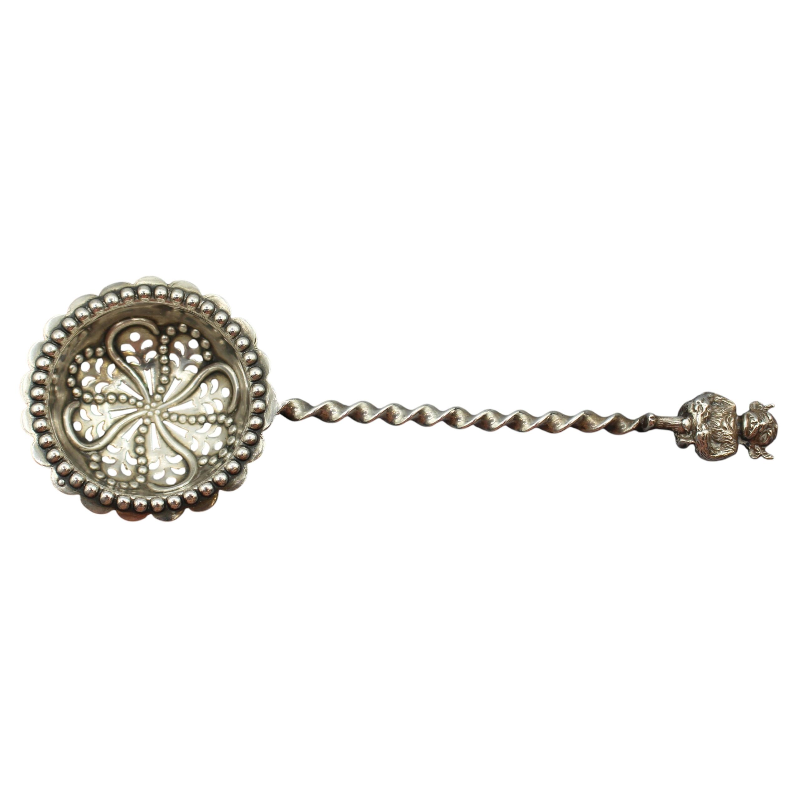 WSI-10436z: 1894 English Sheffield Sterling Silver Sifting Ladle