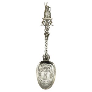 WSI-10451z: Pre-1953 Amsterdam 833 Standard Silver Souvenir Spoon