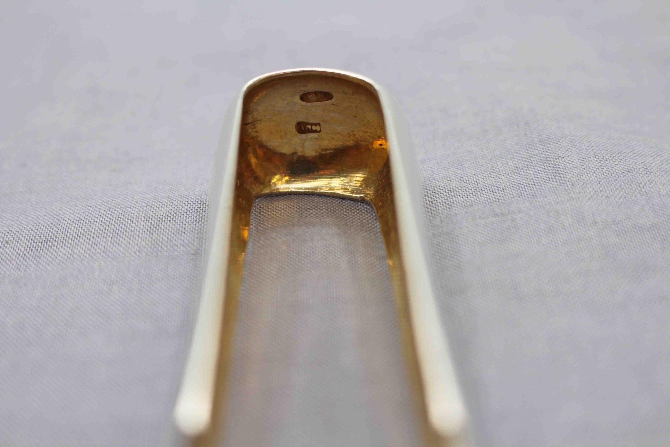 WSI-10458z: 1908-1917 Russian 875 Standard Silver Ice Tongs - Image 2