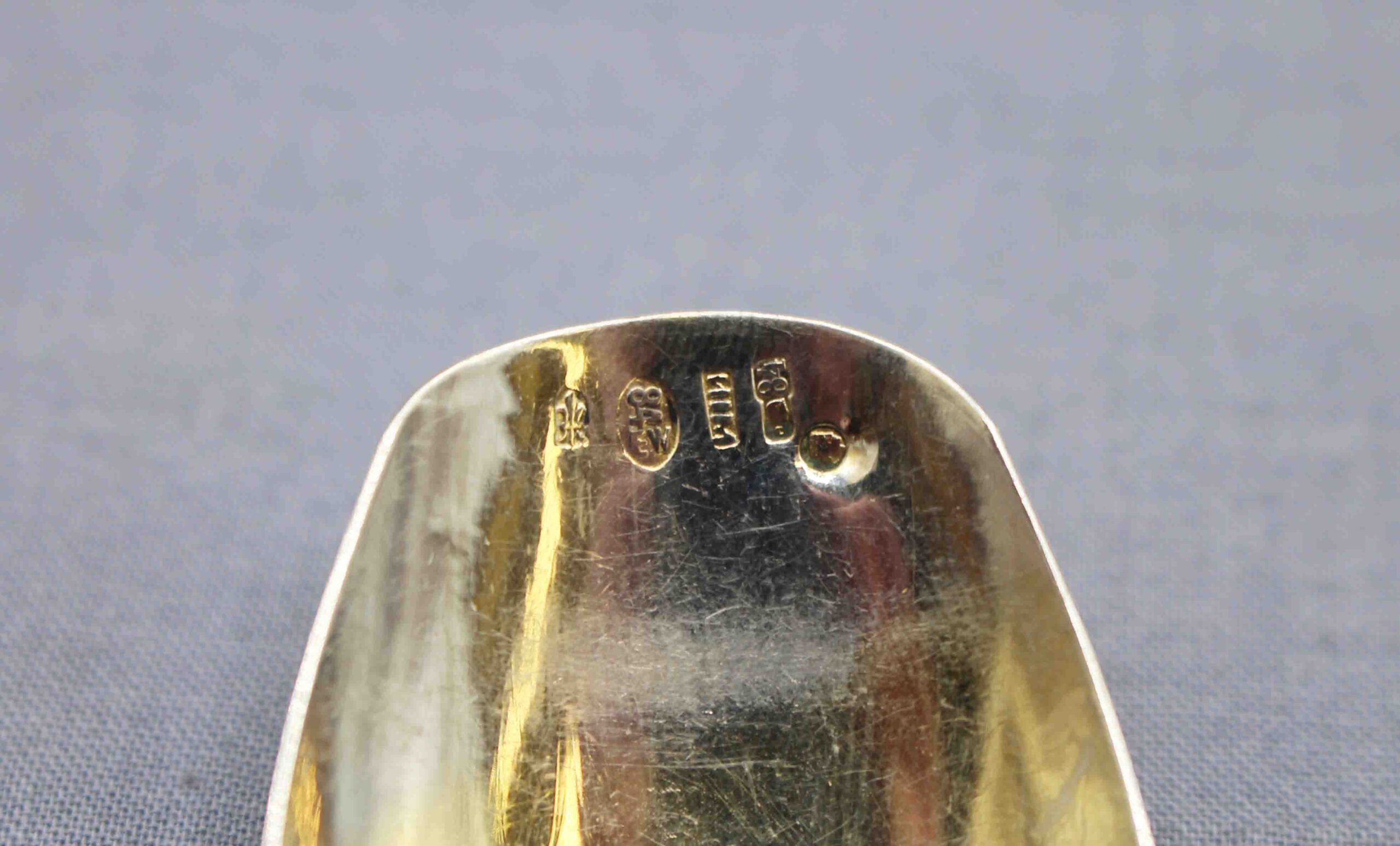 WSI-10474z: C. 1908-1917 84 Zolotniks Russian Tea Caddy Spoon by Sergey Shishkin - Image 3