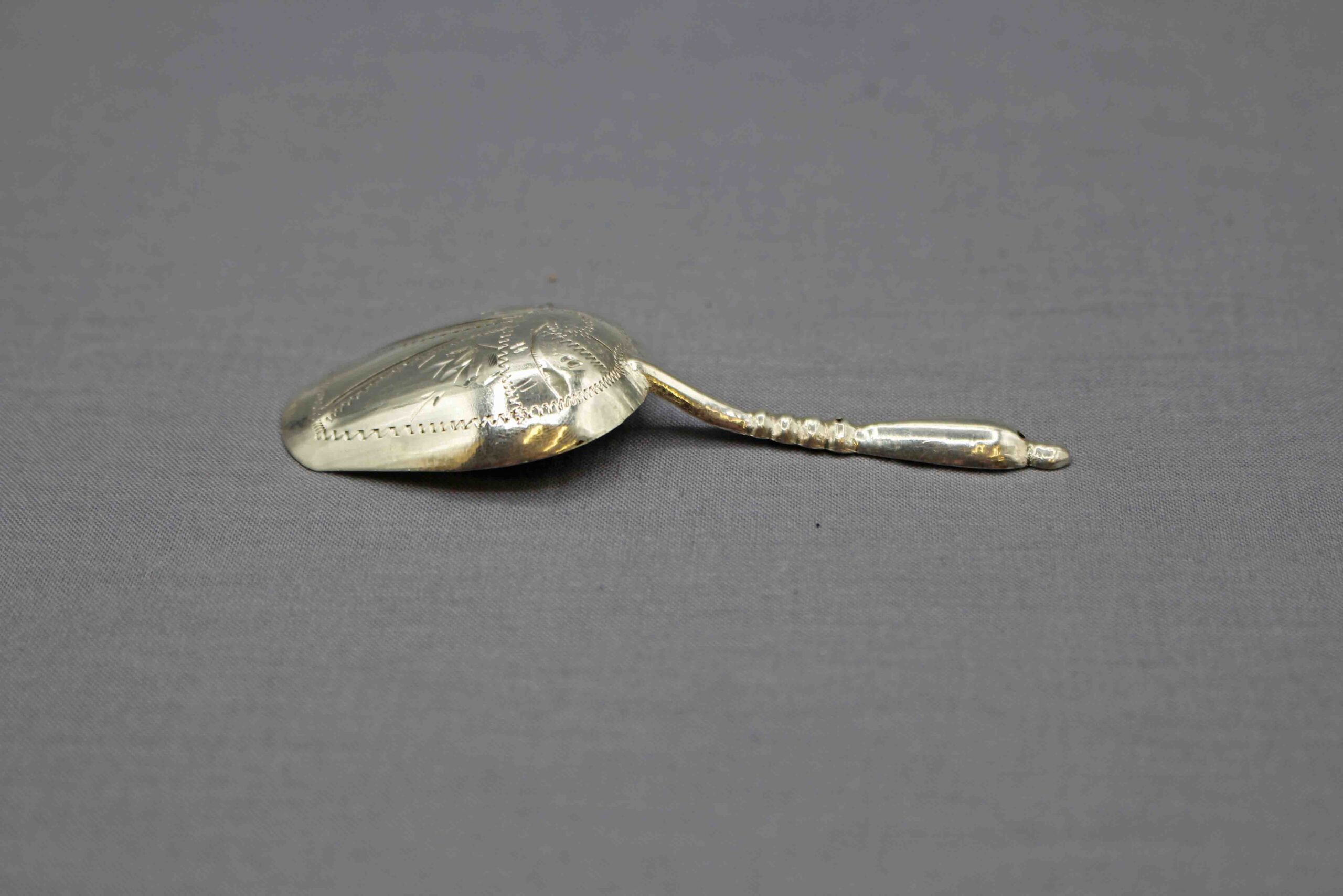 WSI-10474z: C. 1908-1917 84 Zolotniks Russian Tea Caddy Spoon by Sergey Shishkin - Image 2