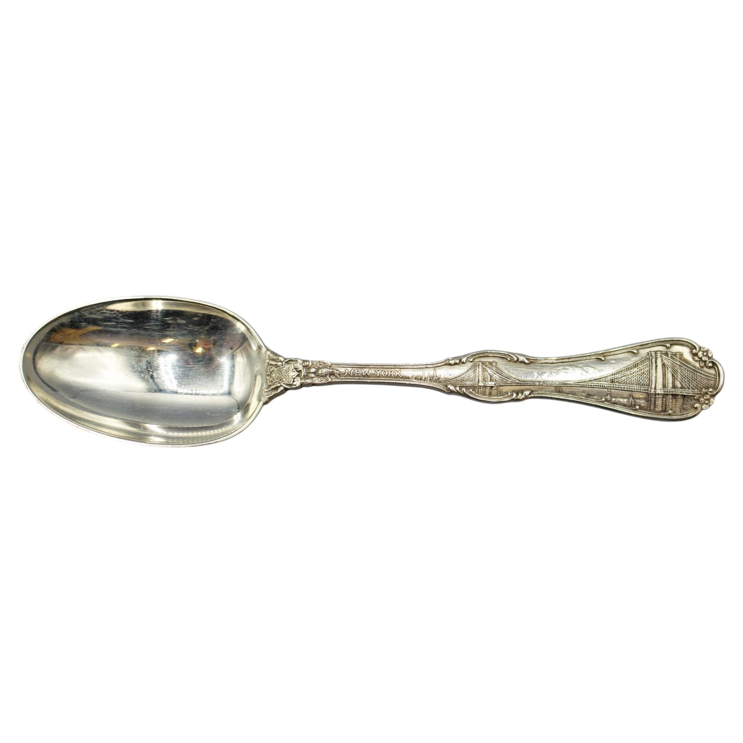 WSI-10475z: Early 20th Century Sterling Silver New York City Souvenir Spoon by Tiffany & Co.